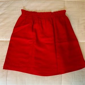 J.Crew Factory Red Mini Skirt